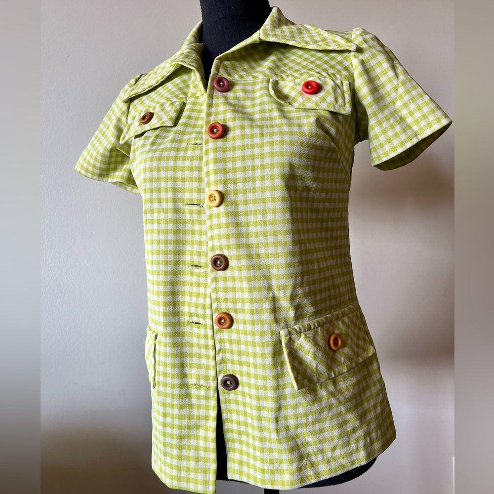 Vintage picnic button down shirt